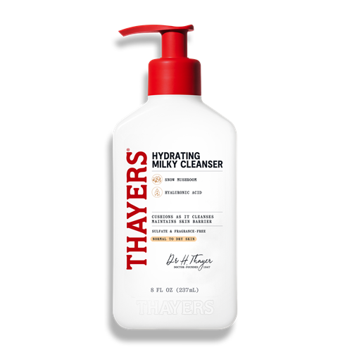 Thayers Hydrating Milky Cleanser front of bottle
